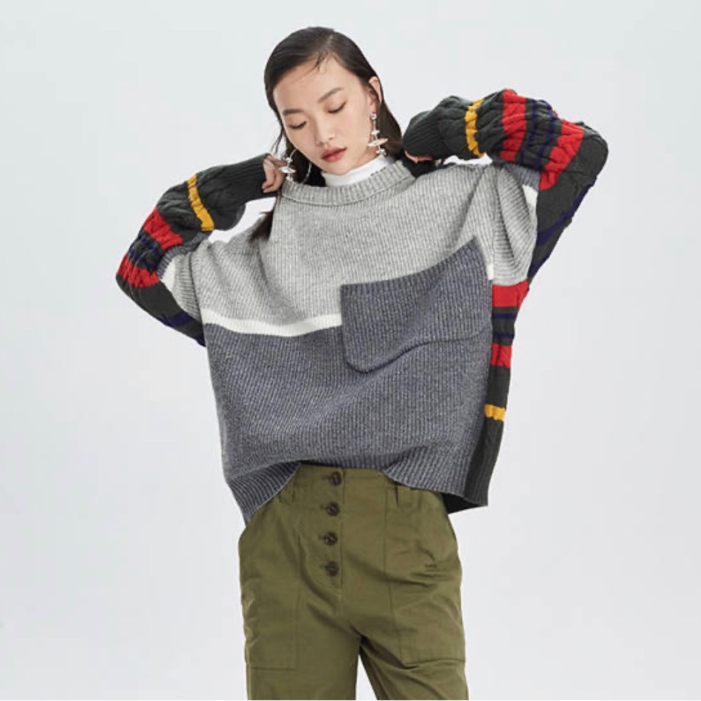 Vintage wool oversized sweater - Picture 3 of 8